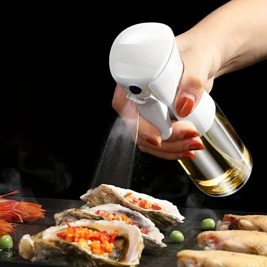 10.1Oz/300Ml Clear Oil Sprayer Bottle, 1 Piece Kitchen Accessories Modern Plastic Oil Spray Bottle, Camping Barbecue Oil Dispenser, Practical Kitchen Gadget, Kitchen Accessories